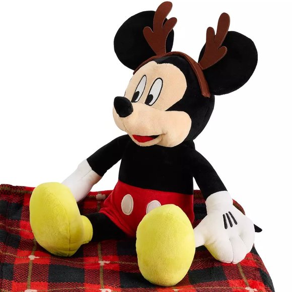 Mickey Mouse Pillow Buddy and Throw Blanket NWT - Picture 6 of 10